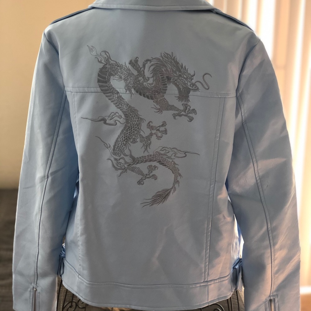 Light Blue Dragon Back Jacket